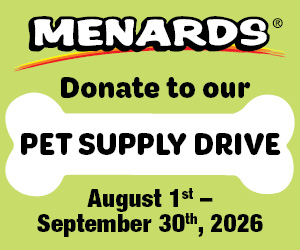 Menards Pet Supply Drive