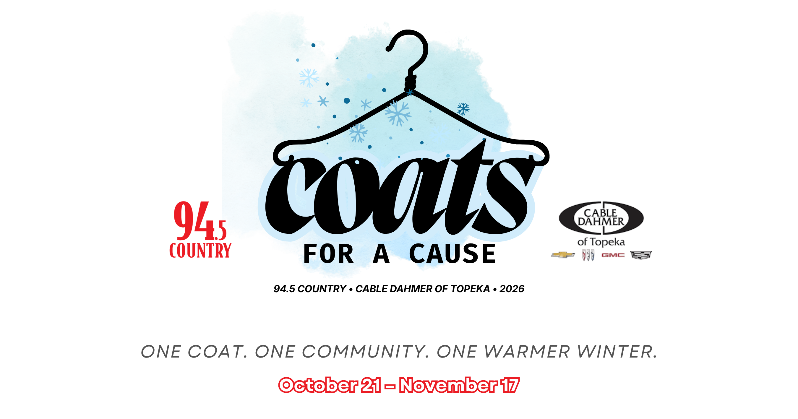 Coats For A Cause Presented by Cable Dahmer of Topeka